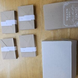 Kraft Brown Thank You Cards Set